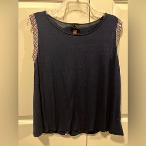 Women’s large navy blue tank top from W5.